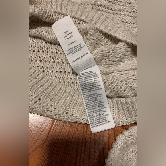 Hollister Cream Sparkling Knitted Sweater with Flower Sequin - Picture 2 of 7